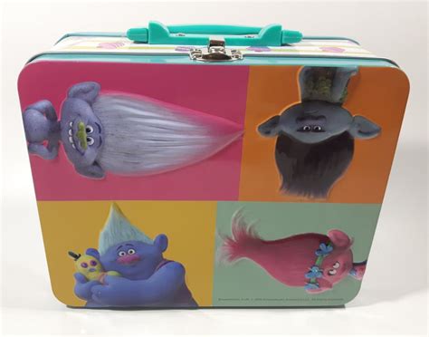 2016 Trolls metal tin lunch box 